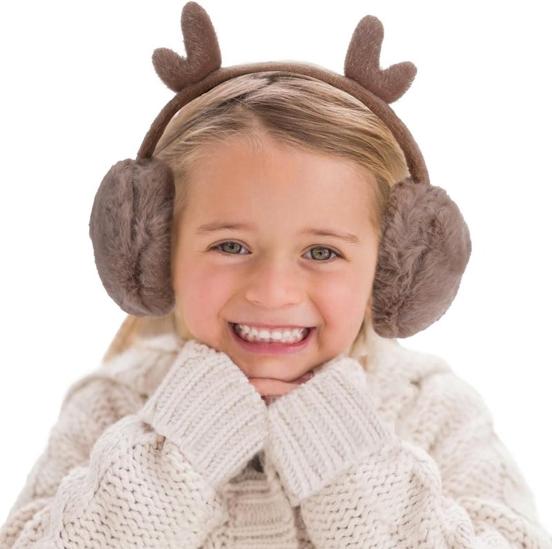 KEEPFLY Store Kids Girls Winter Earmuffs Warm Cute Plush Cat Ears Muffs Toddler Boys Ear Warmer Outdoor Ear Covers - Image 2